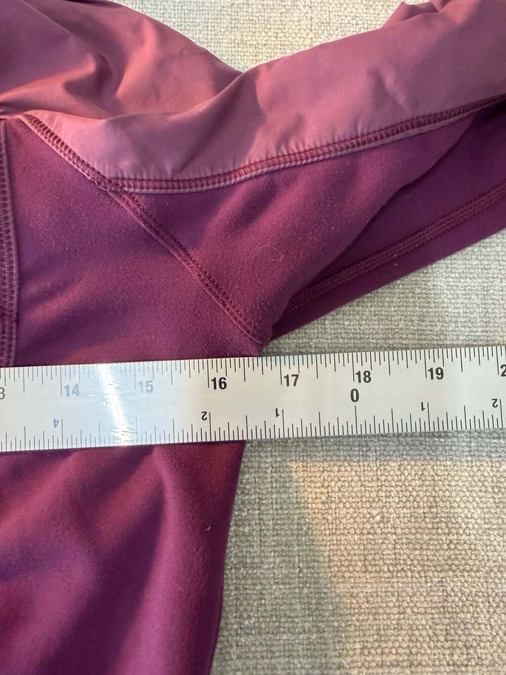 Lululemon Can't Stop Jacket in Mini Hyper Stripe Plum - Picture 7 of 8